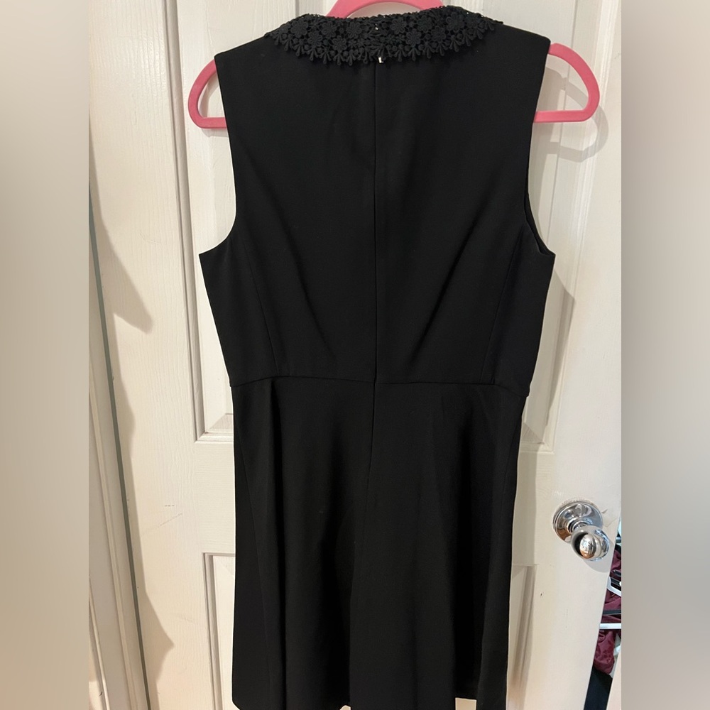 Chic Black Lace Collar Dress Kate Spade